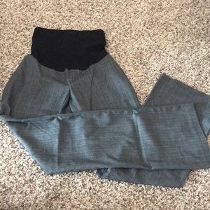 Grey maternity dress pants